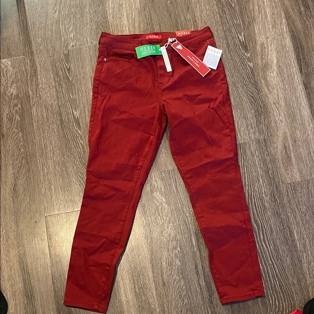Guess Red Skinny Jeans